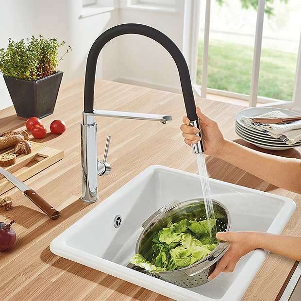 Grohe Concetto Professional Kitchen Sink Mixer - Chrome - 31491000  Feature Large Image