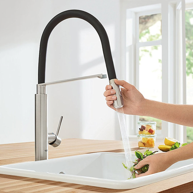 Grohe Concetto Professional Kitchen Sink Mixer - SuperSteel - 31491DC0  Feature Large Image