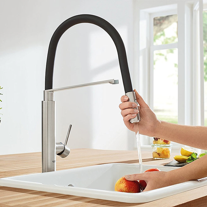 Grohe Concetto Professional Kitchen Sink Mixer - SuperSteel - 31491DC0  Standard Large Image