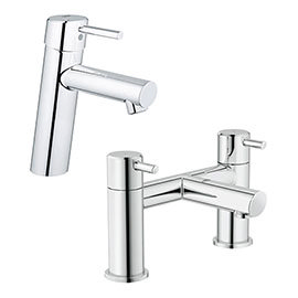 Grohe Concetto Tap Package (Bath + Basin Tap) Medium Image