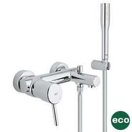 Grohe Concetto Wall Mounted Bath Shower Mixer and Kit - 32212001 Medium Image