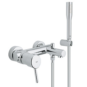 Grohe Concetto Wall Mounted Bath Shower Mixer and Kit - 32212001 Large Image