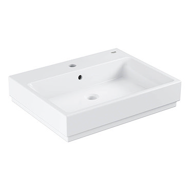 Grohe Cube Ceramic 600mm 1TH Wall Hung Basin - 3947300H  Profile Large Image
