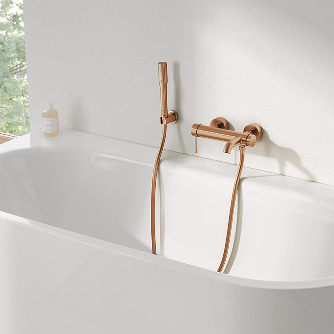 Grohe Essence Exposed Single Lever Bath Shower Mixer - Brushed Bronze