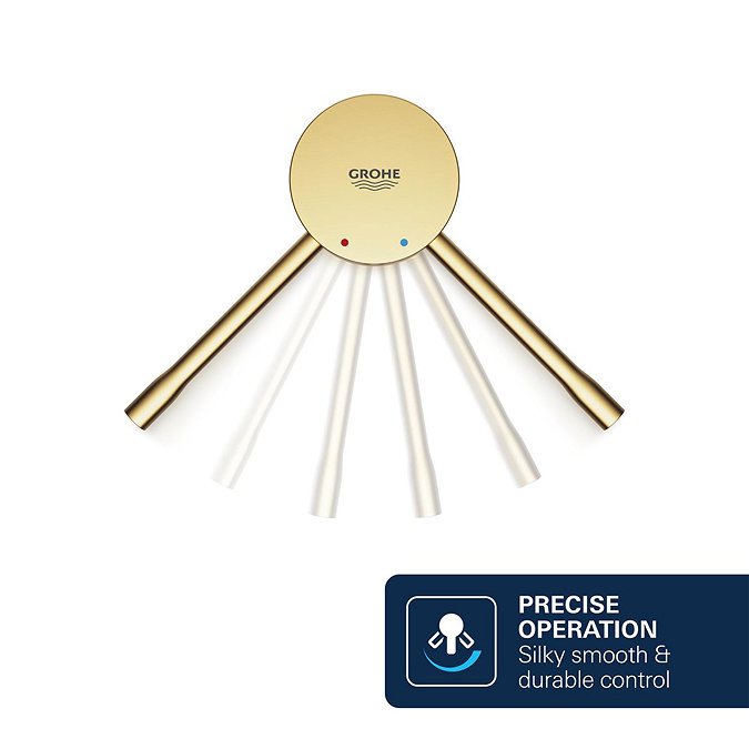 Grohe Essence Exposed Single Lever Bath Shower Mixer - Brushed Gold