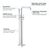 Grohe Essence Floor Mounted Bath Shower Mixer - Chrome - 23491001 Profile Large Image