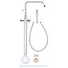 Grohe Essence Floor Mounted Bath Shower Mixer - Chrome - 23491001 Feature Large Image