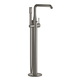 Grohe Essence Floor Mounted Bath Shower Mixer with Handset - Brushed Anthracite