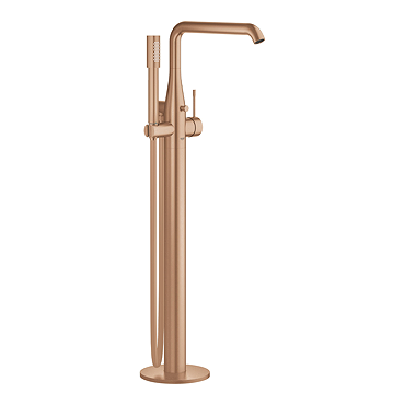 Grohe Essence Floor Mounted Bath Shower Mixer with Handset - Brushed Bronze