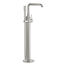 Grohe Essence Floor Mounted Bath Shower Mixer with Handset - Supersteel