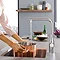 Grohe Essence Footcontrol Electronic Kitchen Sink Mixer with Pull Out Spray - Chrome - 30311000 Feature Large Image