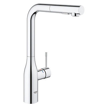 Grohe Essence Kitchen Sink Mixer with Pull Out Spray - Chrome - 30270000  Profile Large Image