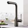 Grohe Essence Kitchen Sink Mixer with Pull Out Spray - Hard Graphite - 30270A00 Large Image