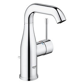 Grohe Essence M-Size Mono Basin Mixer with Pop-up Waste - Chrome - 23462001 Large Image