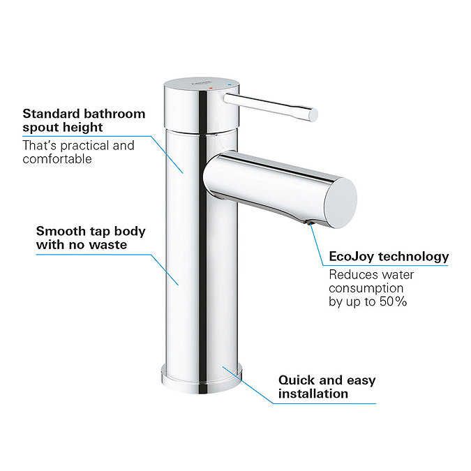 Grohe Essence Mono Basin Mixer - 34294001  Profile Large Image