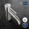 Grohe Essence Mono Basin Mixer Tap - Supersteel