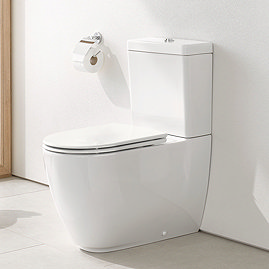 Grohe Essence Rimless Close Coupled Toilet with Soft Close Seat (Bottom Inlet)
