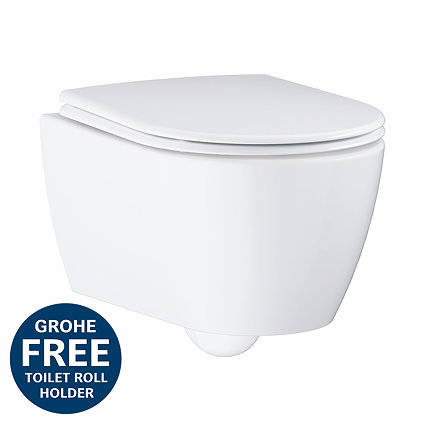 Grohe Essence Rimless Wall Hung Toilet with Soft Close Seat