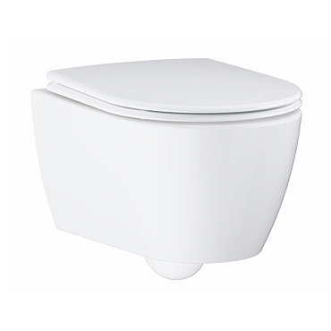 Grohe Essence Rimless Wall Hung Toilet with Soft Close Seat  Profile Large Image