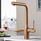 Grohe Essence Rose Gold Kitchen Sink Mixer with Pull Out Spray - Brushed Warm Sunset - 30270DL0 Larg