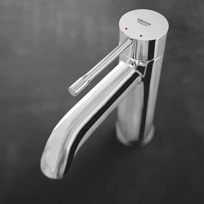Grohe Essence S-Size Mono Basin Mixer with Pop-up Waste - Chrome - 23589001  Standard Large Image