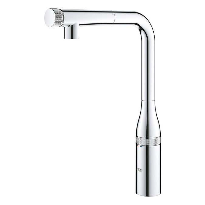 Grohe Essence Smartcontrol Kitchen Sink Mixer with Pull Out Spray - 31615000  In Bathroom Large Imag