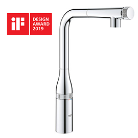 Grohe Essence Smartcontrol Kitchen Sink Mixer with Pull Out Spray - 31615000 Medium Image