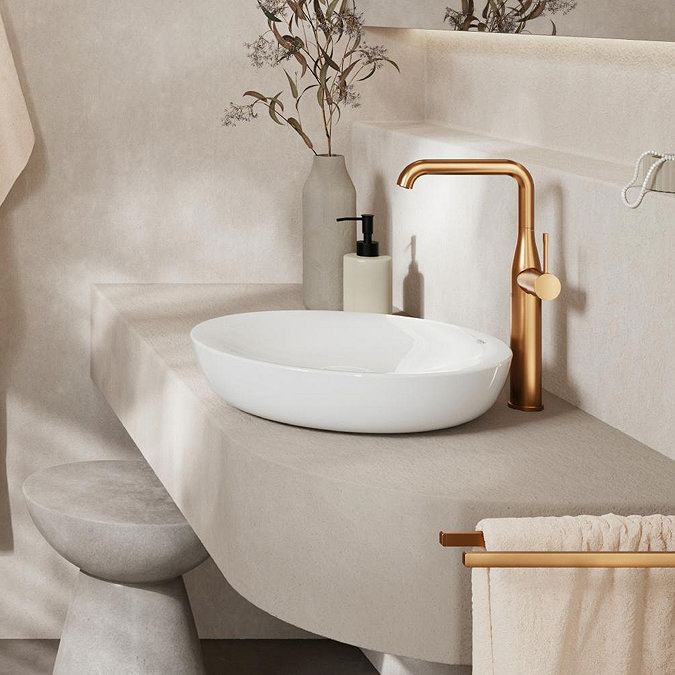 Grohe Essence Tall Mono Basin Mixer - Brushed Bronze