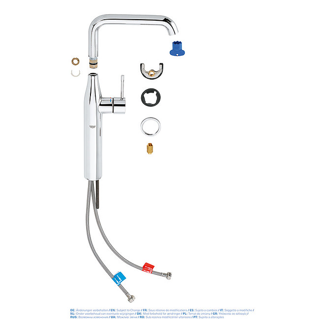 Grohe Essence Tall Mono Basin Mixer - Chrome - 32901001  Profile Large Image