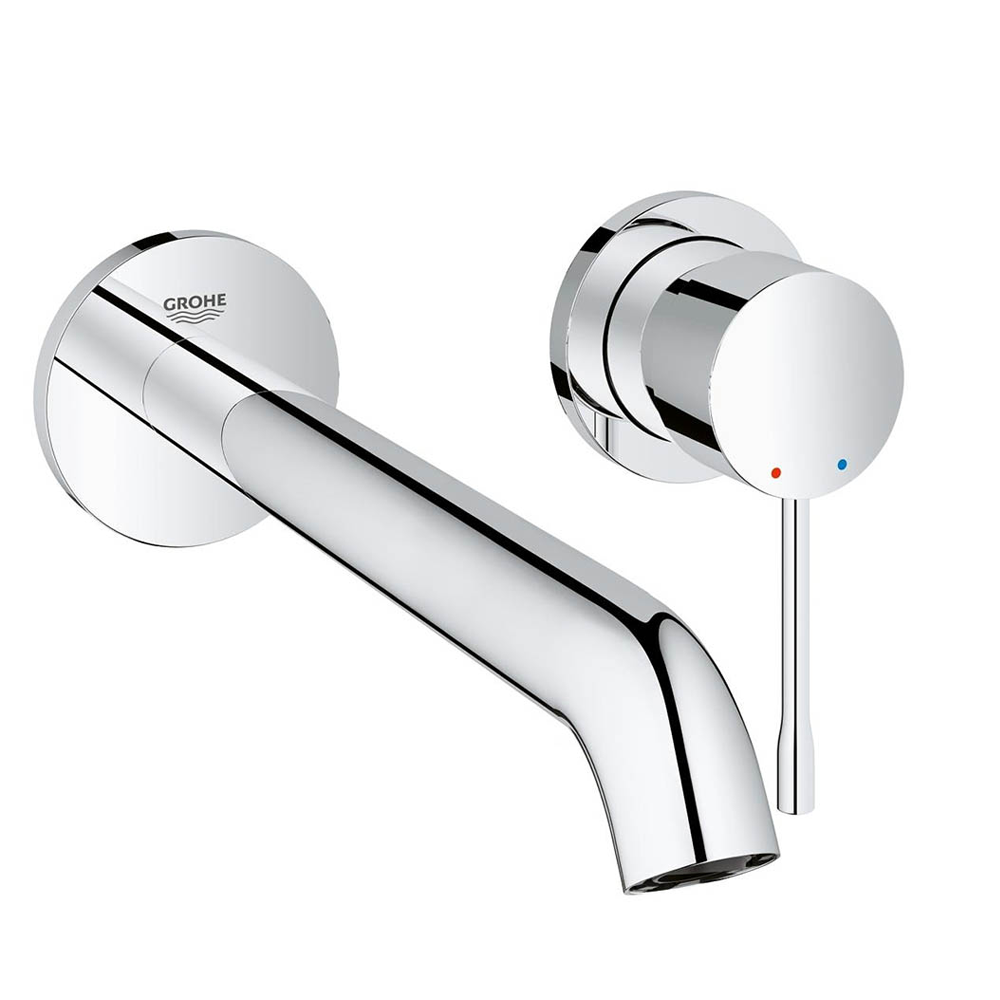 Grohe Essence Wall Mounted 2 Hole Basin Mixer L-Size - Chrome - 19967001