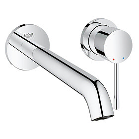 Grohe Essence Wall Mounted 2 Hole Basin Mixer L-Size - Chrome - 19967001 Large Image