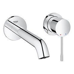 Grohe Essence Wall Mounted 2 Hole Basin Mixer M-Size - Chrome - 19408001 Large Image