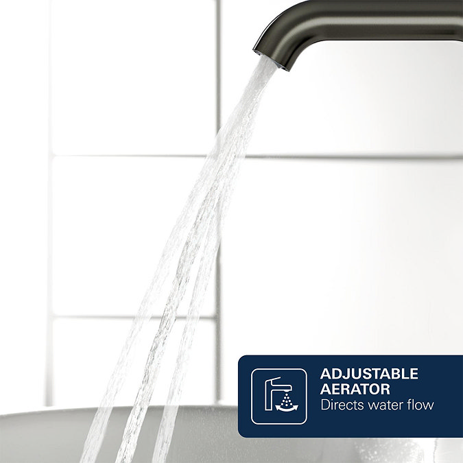 Grohe Essence Wall Mounted Basin Mixer L-Size - Brushed Anthracite