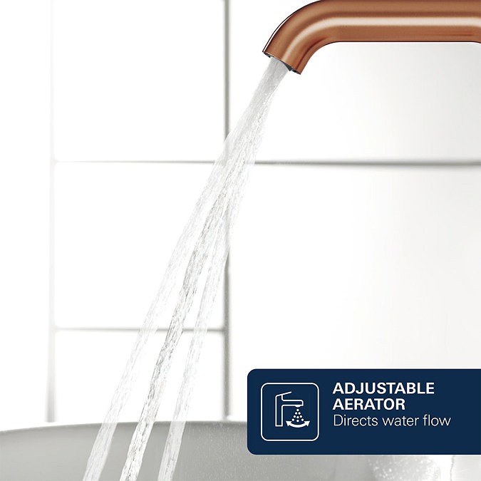 Grohe Essence Wall Mounted Basin Mixer L-Size - Brushed Bronze