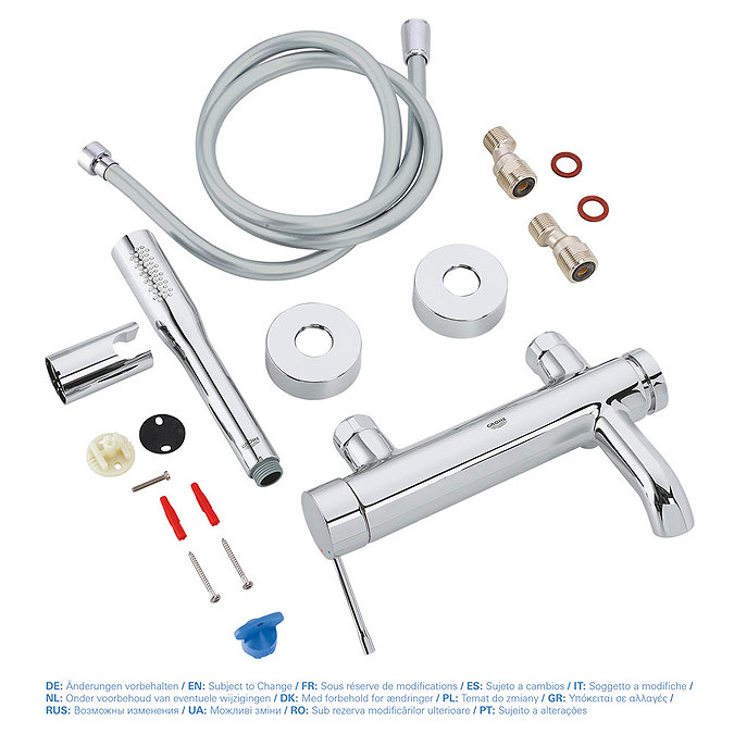 Grohe Essence Wall Mounted Bath Shower Mixer and Kit - 33628001  Feature Large Image