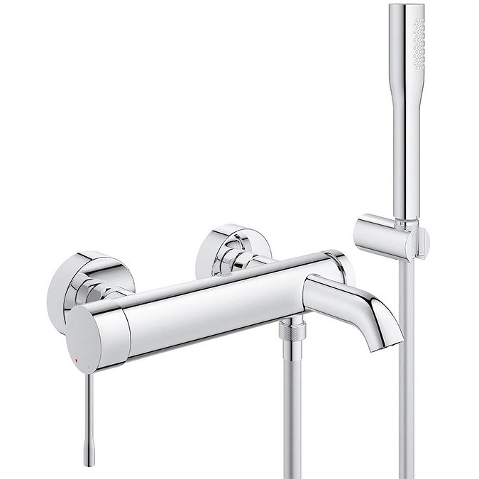 Grohe Essence Wall Mounted Bath Shower Mixer and Kit - 33628001 Large Image