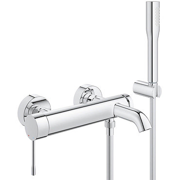 Grohe Essence Wall Mounted Bath Shower Mixer and Kit - 33628001  Profile Large Image