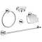 Grohe Essentials 5-in-1 Master Bathroom Accessories Set - Chrome - 40344001 Large Image