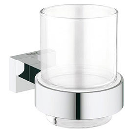 Grohe Essentials Cube Glass Tumbler with Holder - 40755001 Medium Image