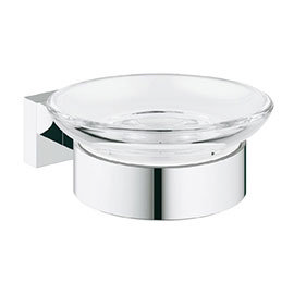 Grohe Essentials Cube Soap Dish with Holder - 40754001 Medium Image