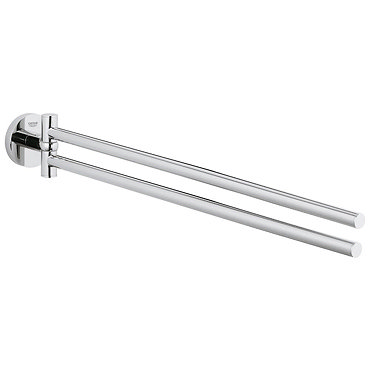 Grohe Essentials Double Towel Bar - 40371001  Profile Large Image