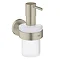 Grohe Essentials Soap Dispenser with Holder - Brushed Nickel - 40448EN1 Large Image