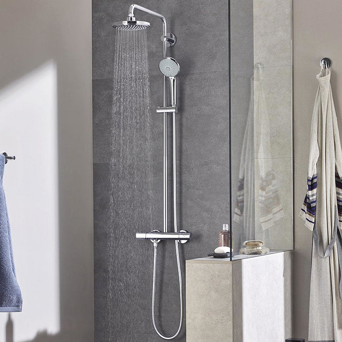 Grohe Euphoria 180 Thermostatic Shower System (+ FREE Bluetooth Speaker) 27296001  In Bathroom Large