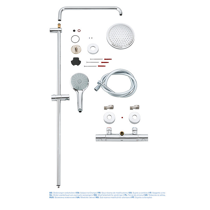 Grohe Euphoria 180 Thermostatic Shower System - 27296001  Newest Large Image