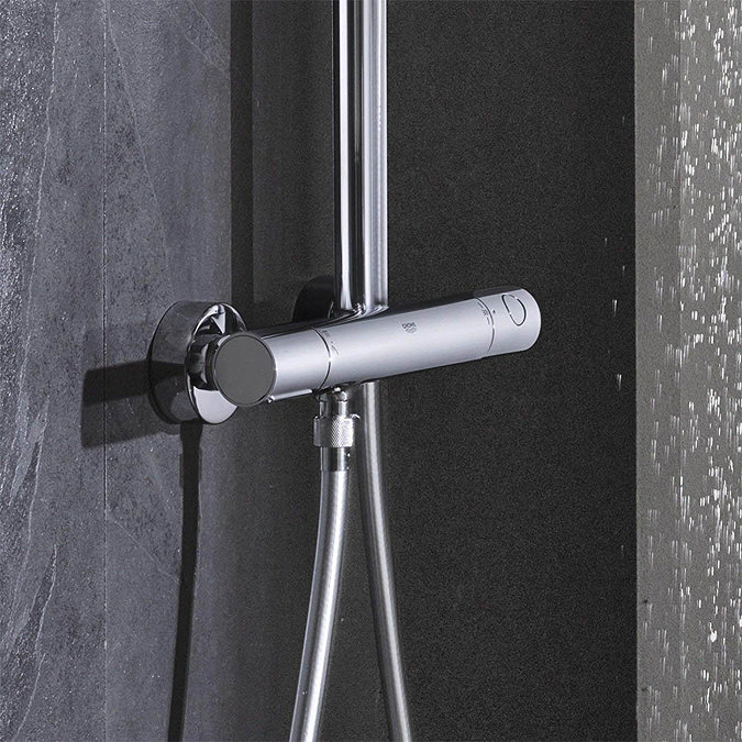 Grohe Euphoria 310 Thermostatic Shower System - Chrome - 26075000 Standard Large Image