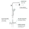 Grohe Euphoria XXL 310 Thermostatic Shower System - Chrome - 26075000  additional Large Image