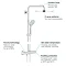 Grohe Euphoria XXL 310 Thermostatic Shower System - Chrome - 26075000 additional Large Image