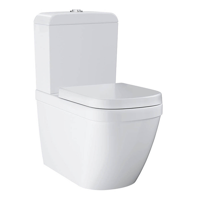 Grohe Euro 4-Piece Bathroom Suite (Basin + Rimless Toilet)  Profile Large Image