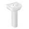 Grohe Euro Ceramic 450mm 1TH Basin + Full Pedestal Large Image