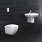 Grohe Euro Ceramic 550mm 1TH Basin + Half Pedestal  Feature Large Image